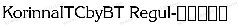 KorinnaITCbyBT Regul字体转换
